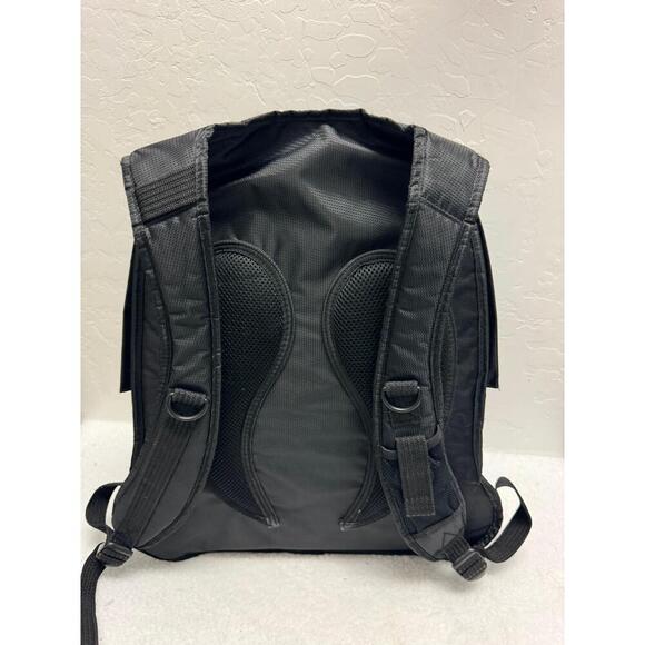 Lowepro Black Nylon Backpack Front Zip Pocket Adjustable Straps - Picture 4 of 9